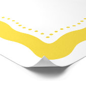 Minimal Lemon Amalfi Coast Wedding Welcome Sign ポスター (角)