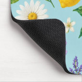Minimal Lemon Floral  マウスパッド (コーナー)