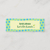 Minimal Lets Do Lunch スキニー名刺 (正面)