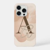 Minimal Letter A Phone Case – Modern Initial Desig iPhoneケース (裏面)