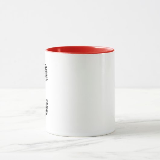 Minimal Letter C Typography Mug マグカップ (中央)