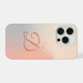 Minimal Letter D Phone Case – Aesthetic Monogram D iPhoneケース (裏面横)