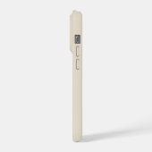 Minimal Letter E Phone Case – Aesthetic Monogram D iPhoneケース (左側面)