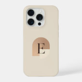 Minimal Letter E Phone Case – Aesthetic Monogram D iPhoneケース (裏面)