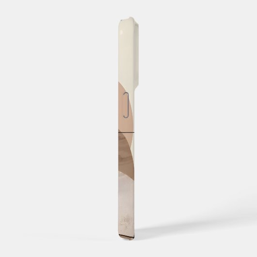 Minimal Letter F Phone Case – Calm Aesthetic Desig iPhoneケース (右側面)