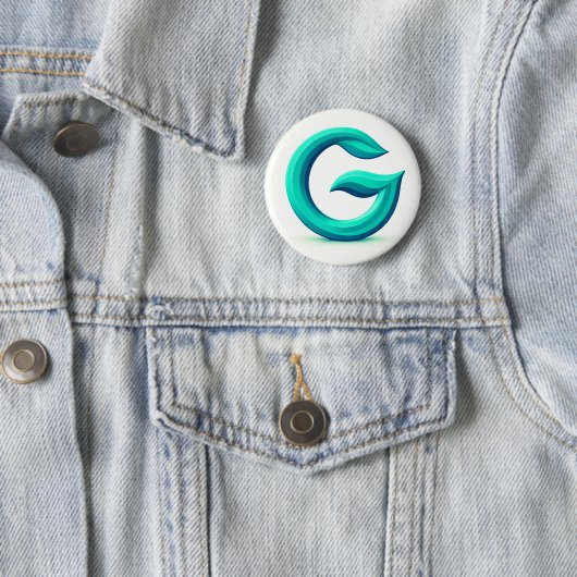 Minimal Letter G Button | Modern Initial Badge  缶バッジ (インサイチュ)