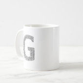 Minimal Letter G Coffee Mug  コーヒーマグカップ (正面左)