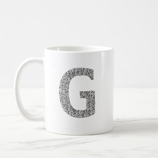 Minimal Letter G Coffee Mug  コーヒーマグカップ (左)