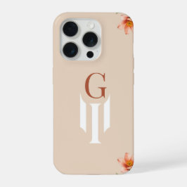 Minimal Letter G Monogram Phone Case iPhone 15 Proケース