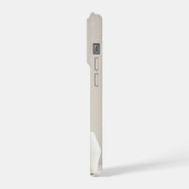 Minimal Letter I Phone Case – Aesthetic Monogram A iPhoneケース (左側面)