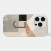 Minimal Letter J Phone Case – Calm Aesthetic Desig iPhoneケース (裏面横)