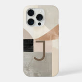 Minimal Letter J Phone Case – Calm Aesthetic Desig iPhoneケース (裏面)