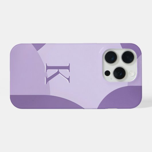Minimal Letter K Phone Case – Calm Aesthetic Initi iPhoneケース (裏面横)