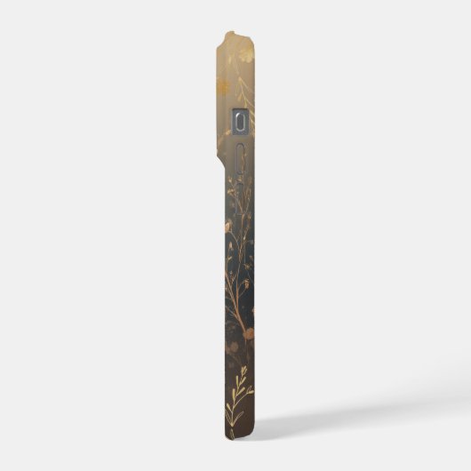 Minimal Letter M Phone Case – Aesthetic Abstract M iPhoneケース (左側面)