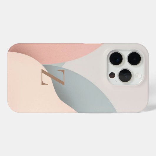 Minimal Letter Z Phone Case – Aesthetic Initial Ca Case-Mate iPhoneケース (裏面 (横))