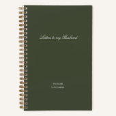 Minimal Letters to My Husband ノートブック (正面)