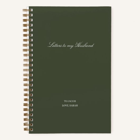 Minimal Letters to My Husband ノートブック (正面)
