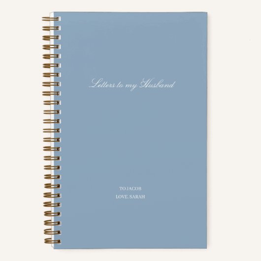 Minimal Letters to My Husband ノートブック (正面)