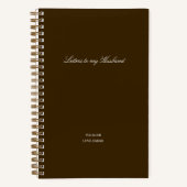 Minimal Letters to My Husband ノートブック (正面)