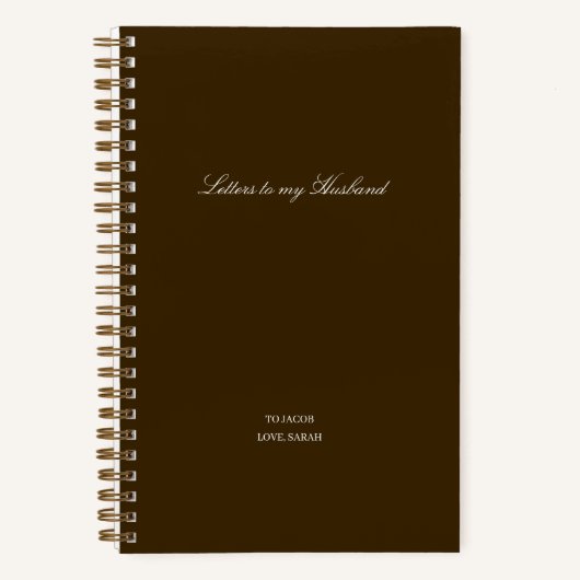 Minimal Letters to My Husband ノートブック (正面)