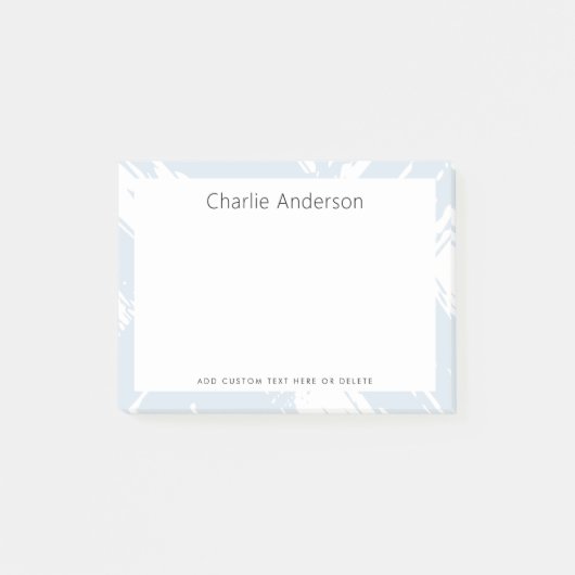 Minimal light dusty blue brushstrokes ポストイット (正面)