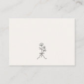 Minimal Line Art Baby Shower Books for Baby エンクロージャーカード (裏面)