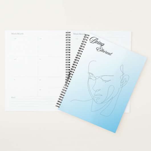 Minimal Line Art Face プランナー手帳 (ディスプレー)