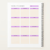 Minimal Line Art Face プランナー手帳 (裏面)