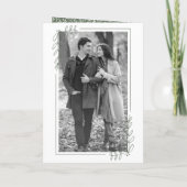 Minimal Line Art Leaf Arch Sage Green Wedding 招待状 (裏面)
