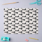 Minimal Line Art Little Black Dress Figures 薄葉紙 (クラフト)