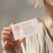 Minimal Line Art Woman Yoga Meditation  名刺