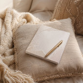 Minimal Linen Botanical Torn Paper Neutral Texture ノートパッド