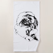 Minimal Lines, Snowbird Loaf ビーチタオル (正面)