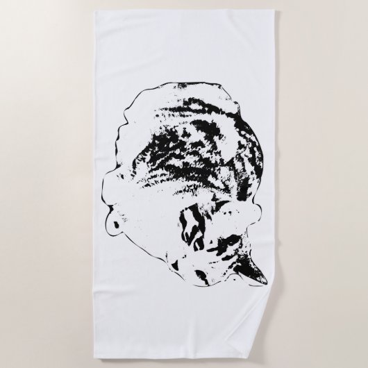 Minimal Lines, Snowbird Loaf ビーチタオル (正面)