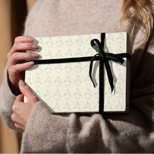 Minimal Lingerie Pattern Chic Feminine Aesthetic ラッピングペーパー