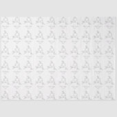 Minimal Lingerie Pattern Chic Feminine Packaging 薄葉紙 (正面)