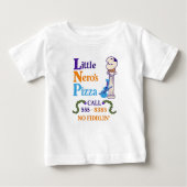 Minimal Little Nero’s Pizza ベビーTシャツ (正面)