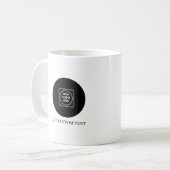 Minimal Logo Business Branding Design mug コーヒーマグカップ (正面左)