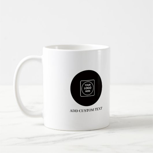 Minimal Logo Business Branding Design mug コーヒーマグカップ (左)