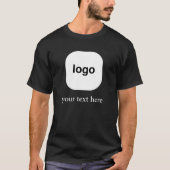 Minimal Logo Design with Custom Text Tシャツ (正面)