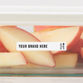 Minimal Logo Tamper Proof Skinny Waterproof Label ラベル (貼付)