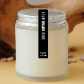 Minimal Logo Tamper Proof Skinny Waterproof Label ラベル