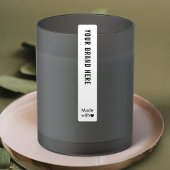 Minimal Logo Tamper Proof Skinny Waterproof Label ラベル