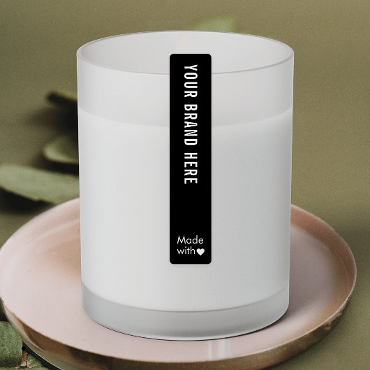 Minimal Logo Tamper Proof Skinny Waterproof Label ラベル