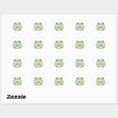 Minimal Love Frog Sticker Cute Frog Holding Heart  ハートシール (シート)