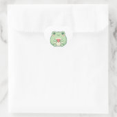 Minimal Love Frog Sticker Cute Frog Holding Heart  ハートシール (バッグ)