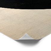 Minimal Luxury Art Deco Geometric Abstract Neutral ポスター (角)