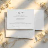 Minimal Luxury | Elegant RSVP with Meal Selection