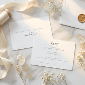 Minimal Luxury | Elegant RSVP with Meal Selection