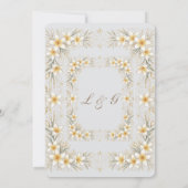 Minimal Luxury Floral Wedding 招待状 (裏面)